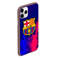 Чехол iPhone 11 Pro матовый Barcelona fc club gradient, цвет: 3D-коричневый — фото 2