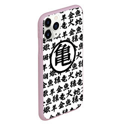 Чехол iPhone 11 Pro матовый Dragon ball anime pattern steel, цвет: 3D-розовый — фото 2