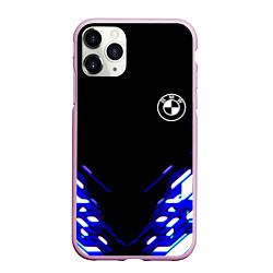 Чехол iPhone 11 Pro матовый BMW sport неоновый спорт, цвет: 3D-розовый