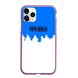 Чехол iPhone 11 Pro матовый Papa Roach rock bend, цвет: 3D-фиолетовый