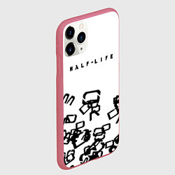 Чехол iPhone 11 Pro матовый Half life symbol steel gordon, цвет: 3D-малиновый — фото 2