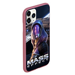 Чехол iPhone 11 Pro матовый Mass Effect ТалиЗора, цвет: 3D-малиновый — фото 2