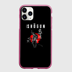 Чехол iPhone 11 Pro матовый Сёгун Санада, цвет: 3D-малиновый