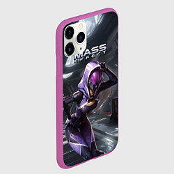 Чехол iPhone 11 Pro матовый Mass Effect ТалиЗора, цвет: 3D-фиолетовый — фото 2