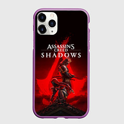Чехол iPhone 11 Pro матовый Главные герои Assassins creed shadows, цвет: 3D-фиолетовый