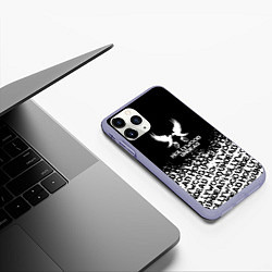 Чехол iPhone 11 Pro матовый Hollywood Undead rock, цвет: 3D-светло-сиреневый — фото 2