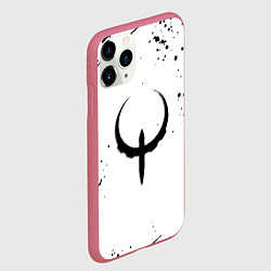 Чехол iPhone 11 Pro матовый Квейк краски текстура гейм, цвет: 3D-малиновый — фото 2