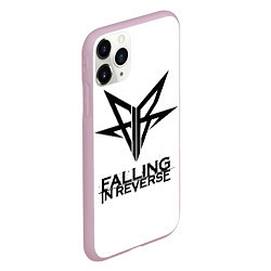 Чехол iPhone 11 Pro матовый Falling in Reverse band logo, цвет: 3D-розовый — фото 2