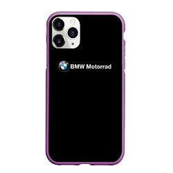 Чехол iPhone 11 Pro матовый Bmw logo, цвет: 3D-фиолетовый