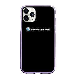 Чехол iPhone 11 Pro матовый Bmw logo, цвет: 3D-светло-сиреневый