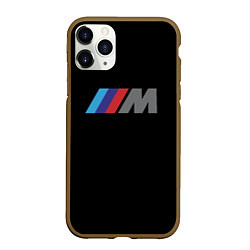 Чехол iPhone 11 Pro матовый BMW sport logo, цвет: 3D-коричневый