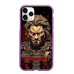 Чехол iPhone 11 Pro матовый Venom Snake Metal gear game, цвет: 3D-фиолетовый