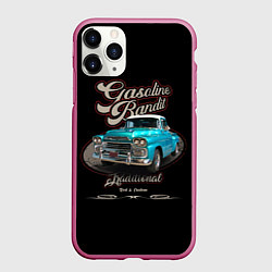 Чехол iPhone 11 Pro матовый Винтажный пикап Chevrolet Apache 1959 года, цвет: 3D-малиновый