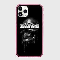 Чехол iPhone 11 Pro матовый Scorpions rock, цвет: 3D-малиновый