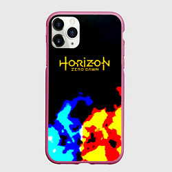 Чехол iPhone 11 Pro матовый Horizon zero dawn огненный стиль, цвет: 3D-малиновый