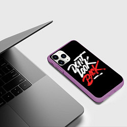 Чехол iPhone 11 Pro матовый The call - dont look back, цвет: 3D-фиолетовый — фото 2