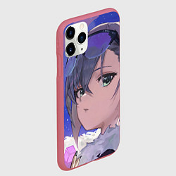 Чехол iPhone 11 Pro матовый Honkai Star Rail Silver Wolf, цвет: 3D-малиновый — фото 2