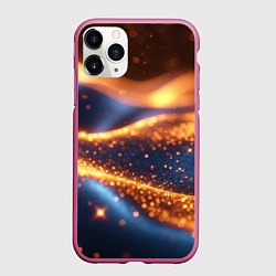 Чехол iPhone 11 Pro матовый Блестящая лакшери текстура, цвет: 3D-малиновый