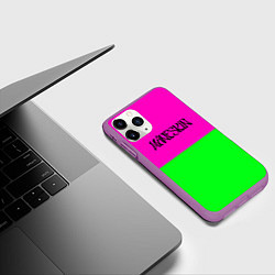 Чехол iPhone 11 Pro матовый Maneskin rock, цвет: 3D-фиолетовый — фото 2