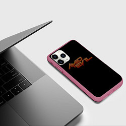 Чехол iPhone 11 Pro матовый Amid Evil, цвет: 3D-малиновый — фото 2
