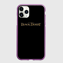 Чехол iPhone 11 Pro матовый Black desert, цвет: 3D-фиолетовый