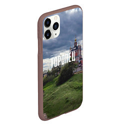 Чехол iPhone 11 Pro матовый Торопец Корсунско-Богородский собор, цвет: 3D-коричневый — фото 2