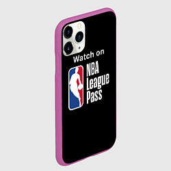 Чехол iPhone 11 Pro матовый НБА лига, цвет: 3D-фиолетовый — фото 2