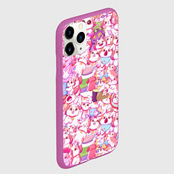 Чехол iPhone 11 Pro матовый Стикеры вконтакте собака, цвет: 3D-фиолетовый — фото 2