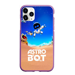 Чехол iPhone 11 Pro матовый Astro bot персонажи