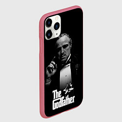 Чехол iPhone 11 Pro матовый Don Vito Corleone, цвет: 3D-малиновый — фото 2