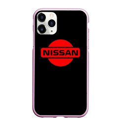 Чехол iPhone 11 Pro матовый Nissan red logo