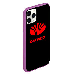 Чехол iPhone 11 Pro матовый Daewoo red logo, цвет: 3D-фиолетовый — фото 2