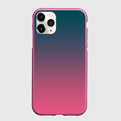 Чехол iPhone 11 Pro матовый Абстрактный градиент, цвет: 3D-малиновый