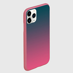 Чехол iPhone 11 Pro матовый Абстрактный градиент, цвет: 3D-малиновый — фото 2