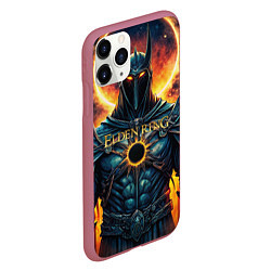 Чехол iPhone 11 Pro матовый Elden Ring black knight, цвет: 3D-малиновый — фото 2