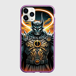 Чехол iPhone 11 Pro матовый Elden Ring black knight, цвет: 3D-фиолетовый