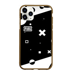 Чехол iPhone 11 Pro матовый PUBG game pattern, цвет: 3D-коричневый