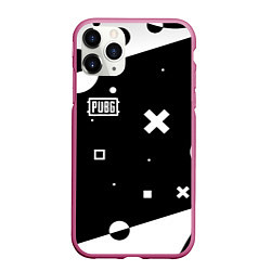 Чехол iPhone 11 Pro матовый PUBG game pattern, цвет: 3D-малиновый