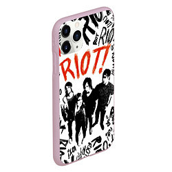 Чехол iPhone 11 Pro матовый Paramore - riot, цвет: 3D-розовый — фото 2