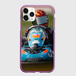 Чехол iPhone 11 Pro матовый Класс Мини 2024 номер 21, цвет: 3D-фиолетовый