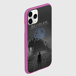Чехол iPhone 11 Pro матовый Hellblade - Sign, цвет: 3D-фиолетовый — фото 2