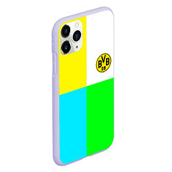Чехол iPhone 11 Pro матовый Borussia color cport, цвет: 3D-светло-сиреневый — фото 2
