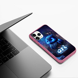 Чехол iPhone 11 Pro матовый Ku Ori and the Will of the Wisps, цвет: 3D-малиновый — фото 2