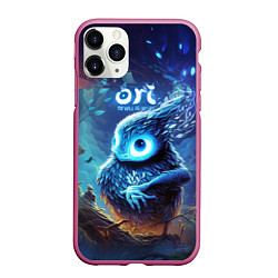 Чехол iPhone 11 Pro матовый Сова Ku Ori and the Will of the Wisps, цвет: 3D-малиновый