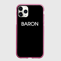 Чехол iPhone 11 Pro матовый Барон baron, цвет: 3D-малиновый