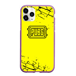 Чехол iPhone 11 Pro матовый PUBG текстура геймер, цвет: 3D-фиолетовый