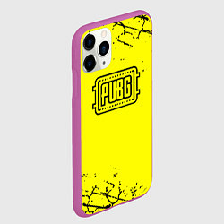 Чехол iPhone 11 Pro матовый PUBG текстура геймер, цвет: 3D-фиолетовый — фото 2