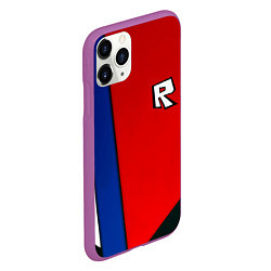 Чехол iPhone 11 Pro матовый Roblox uniform, цвет: 3D-фиолетовый — фото 2