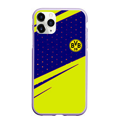 Чехол iPhone 11 Pro матовый Borussia logo geometry