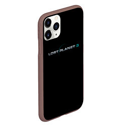 Чехол iPhone 11 Pro матовый Lost planet 3, цвет: 3D-коричневый — фото 2
